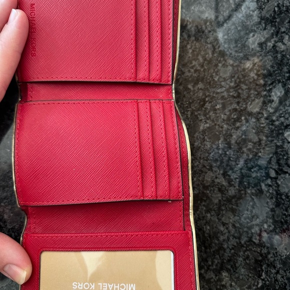 Michael Kors Red and Gold Wallet - Picture 4 of 4